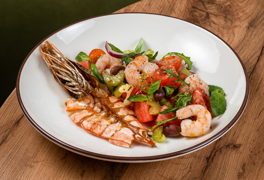 Каталана с креветками