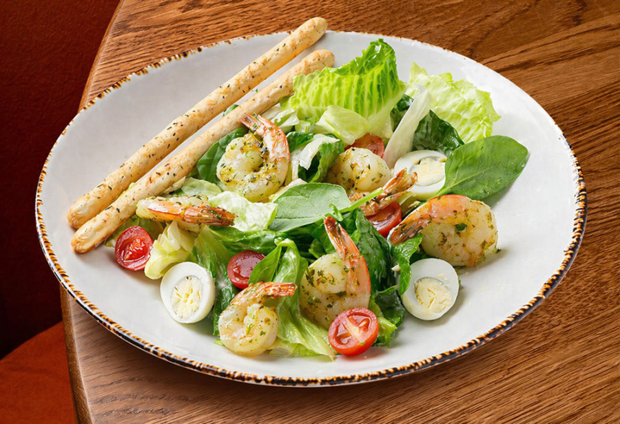 Цезарь с креветками