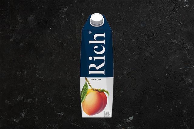 Сок Rich Персиковый пакет. 1 л