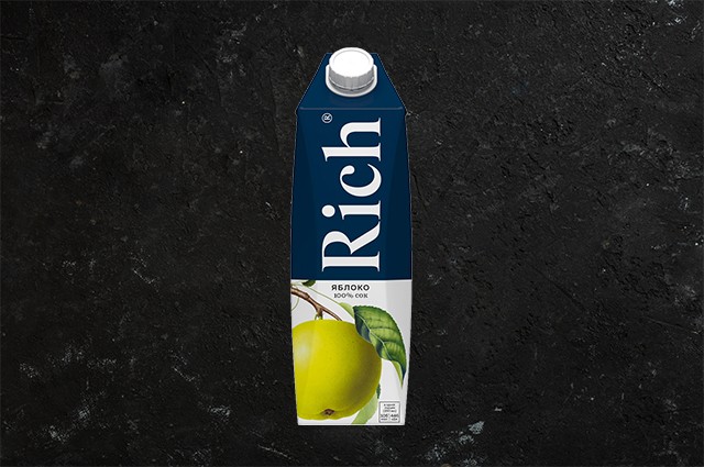 Сок Rich Яблочный пакет. 1 л