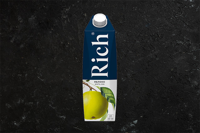 Сок Rich Яблочный пакет. 1 л