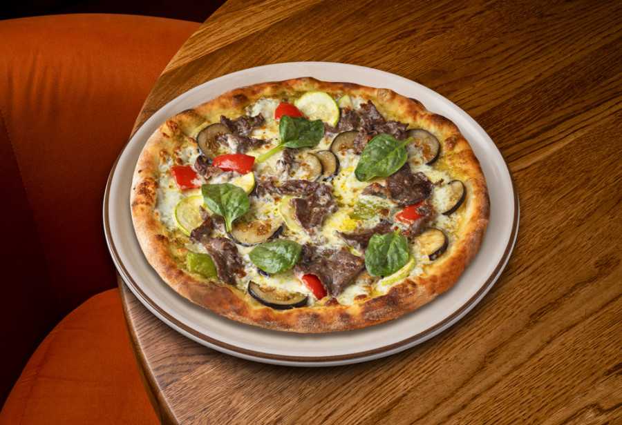 Пицца с мраморной говядиной