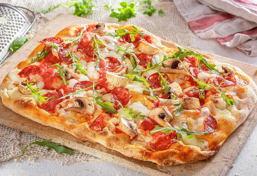 Пепперони с грибами