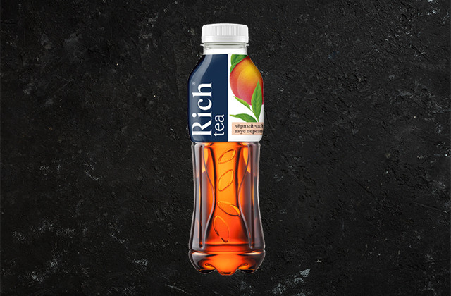 Rich Черный чай персик 0,5 л [AT]